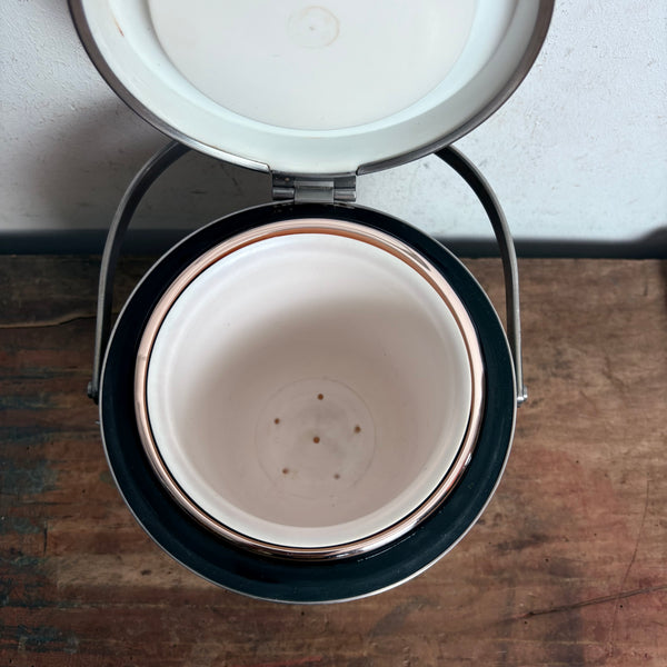 Vintage Design Eiskübel aus Edelstahl von Anselmo Vitale und Carlo Mazzeri für Alessi