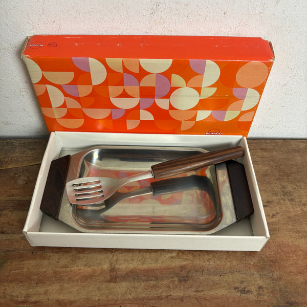 Vintage Sardinenschale mit Heber OVP