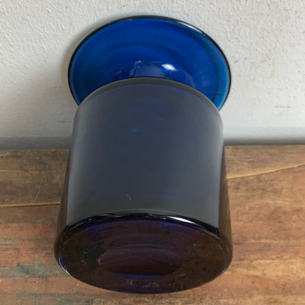 Vintage Glas Vase von Hans Theo Baumann für Gralglas