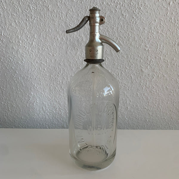 Vintage Sodaflasche transparentes Glas – Trödelfuchs Vintage Shop