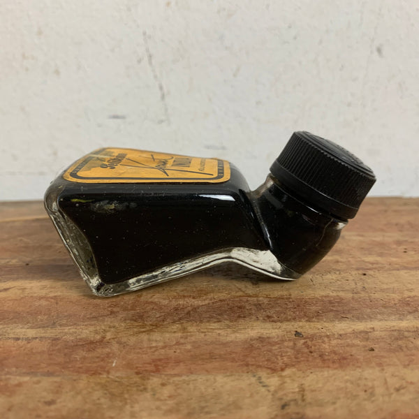 Vintage Knickflasche Tintenfass 72S von Wilhelm Wagenfeld für Pelikan Gunther Wagner