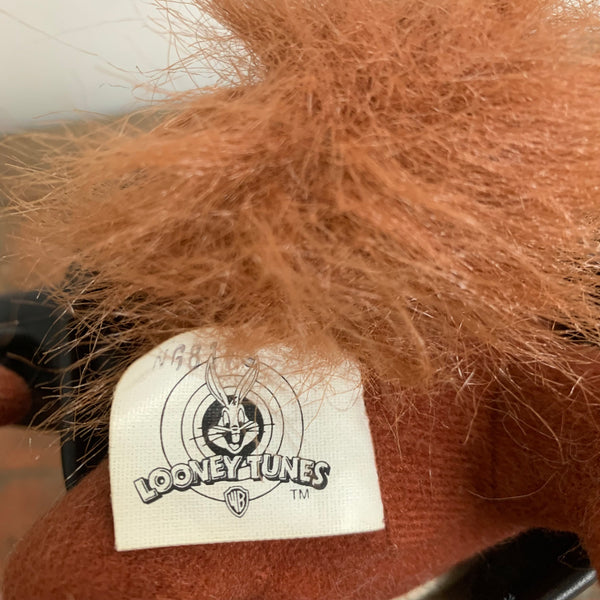 Vintage Looney Tunes Taz Tasmanian Devil Leather Jacket Plush