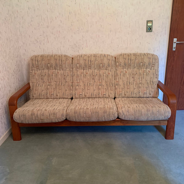 Vintage skandinavische Sitzgruppe 2 Sessel 1 dreisitzer Sofa von S. Burchardt-Nielsen für Mobel BB
Fabrik