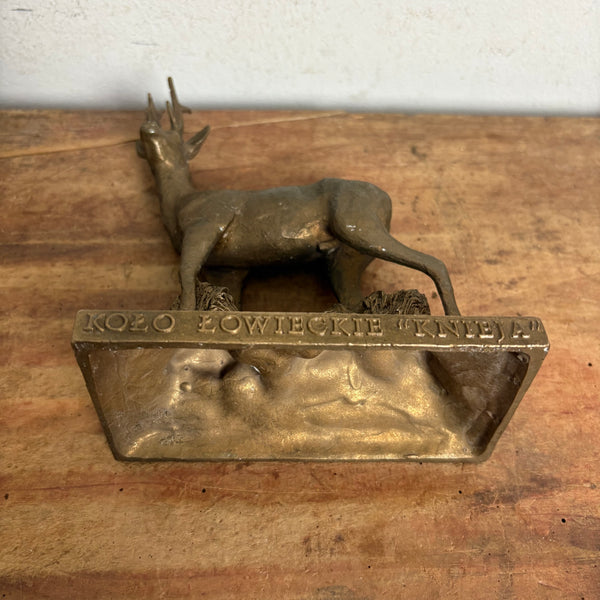 Vintage Bronze Skulptur Rehbock