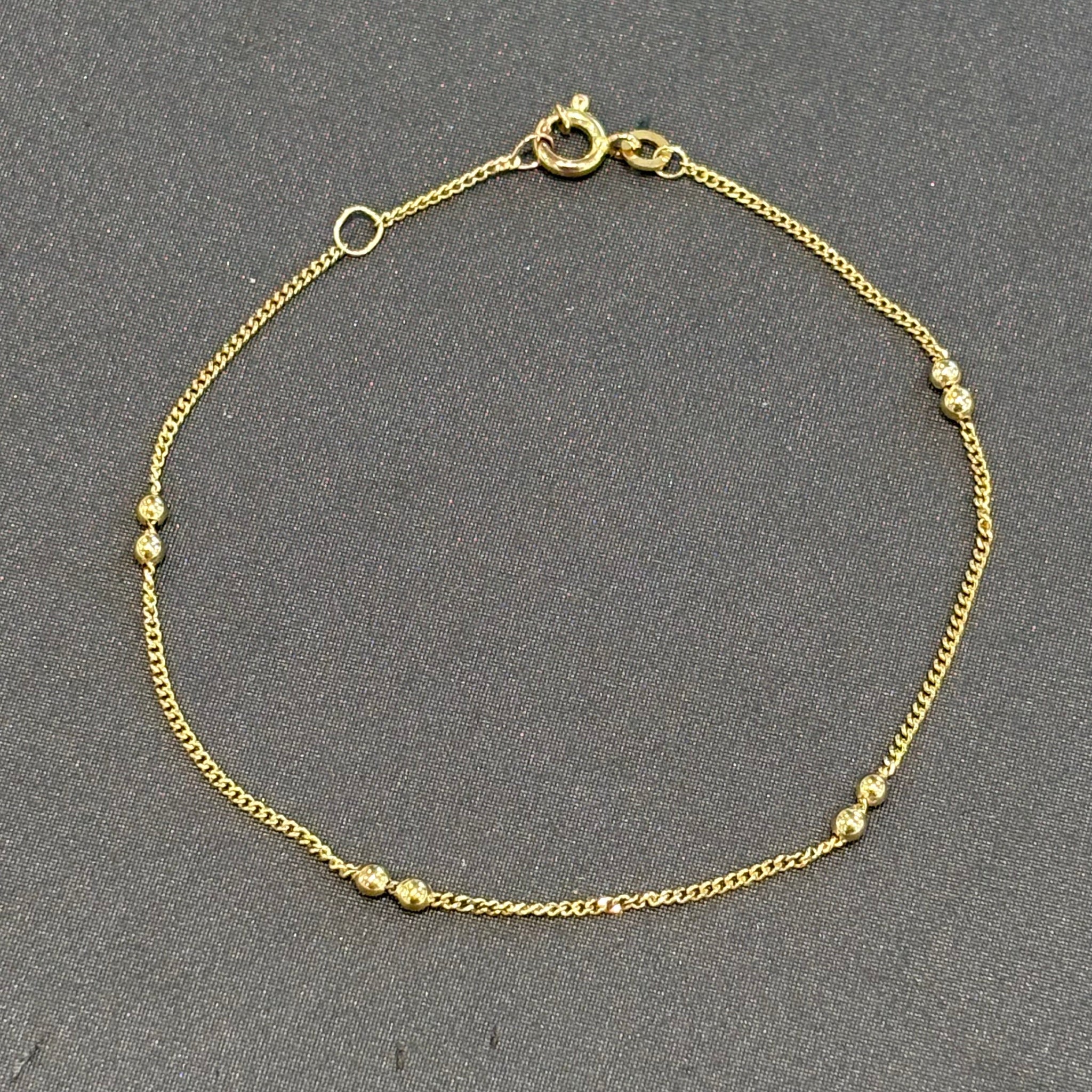 Feines 333er Goldarmband mit filigranen Goldkügelchen – eleganter Schmuck von FBM