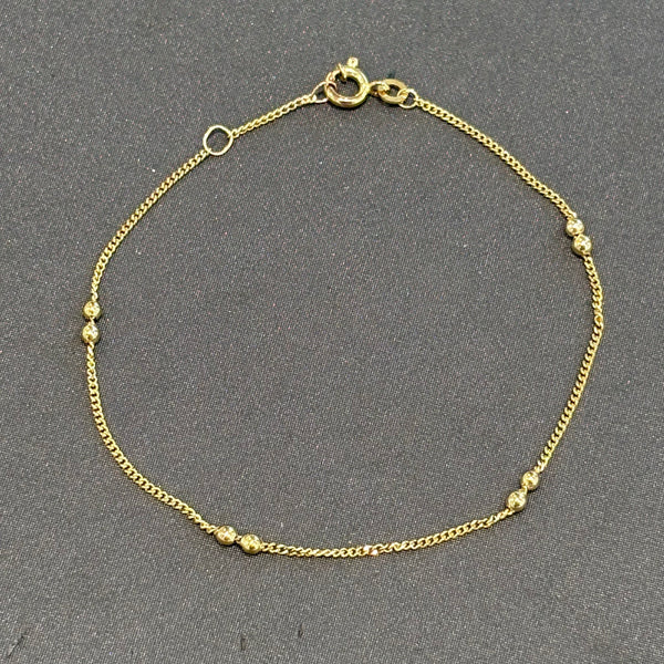 Feines 333er Goldarmband mit filigranen Goldkügelchen – eleganter Schmuck von FBM