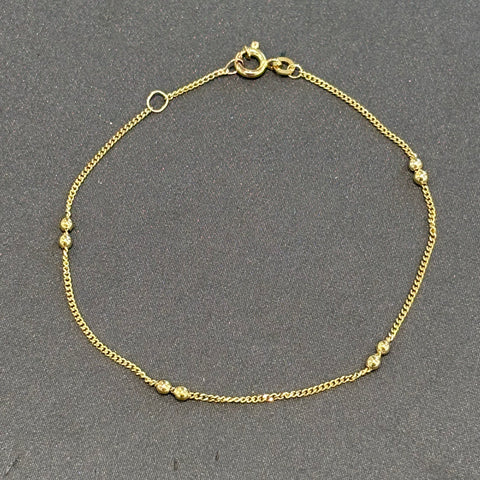 Feines 333er Goldarmband mit filigranen Goldkügelchen – eleganter Schmuck von FBM