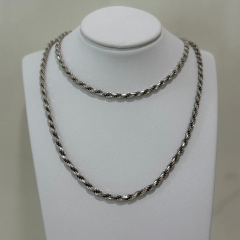 Elegante Seilkette Sterling Silber