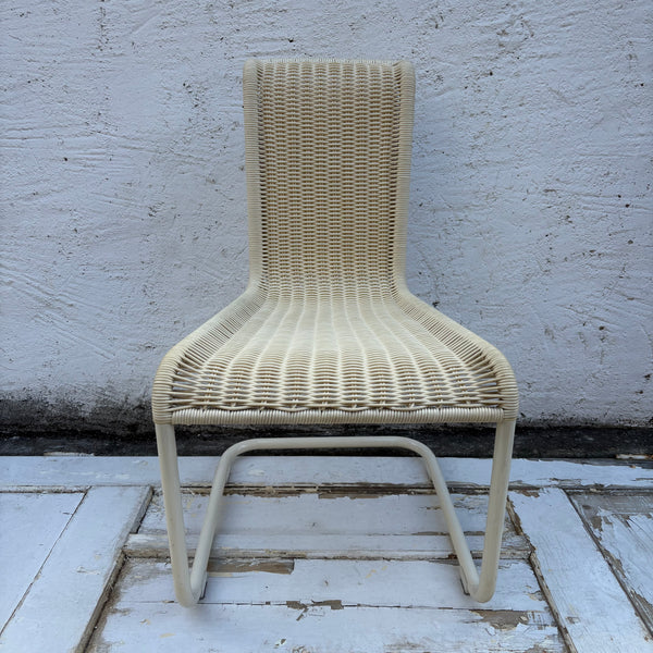 4er Garnitur Kragstuhl B20 von Jean Prouvé für Tecta in Beige