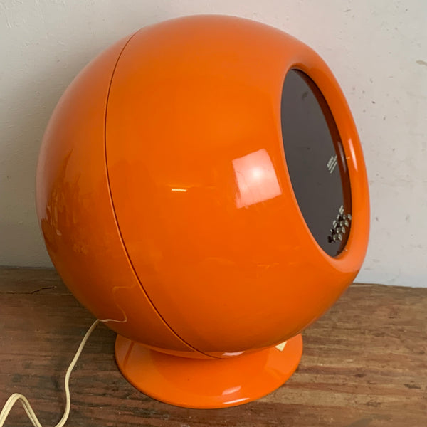 Space Age Digital Kugel Wecker orange