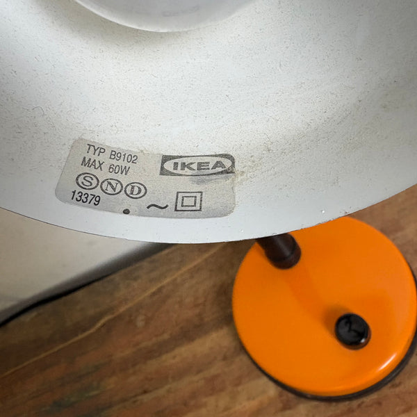 Vintage Schwanenhals Lampe B9102 von Ikea Memphis Style in orange lila