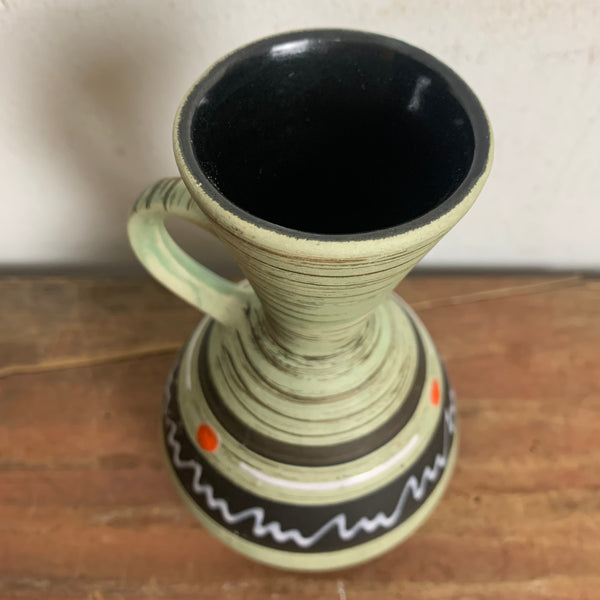 Vintage Keramik Vase von Überlacker 493 / 14