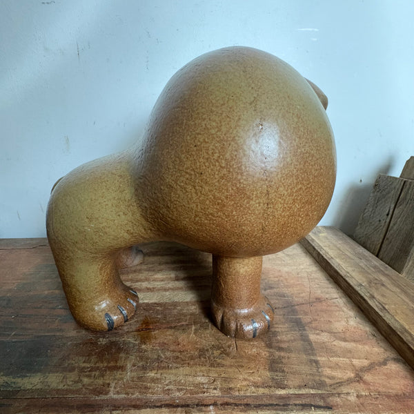 Vintage Keramik Skulptur Bulldog Maxi von Lisa Larson für Gustavsberg