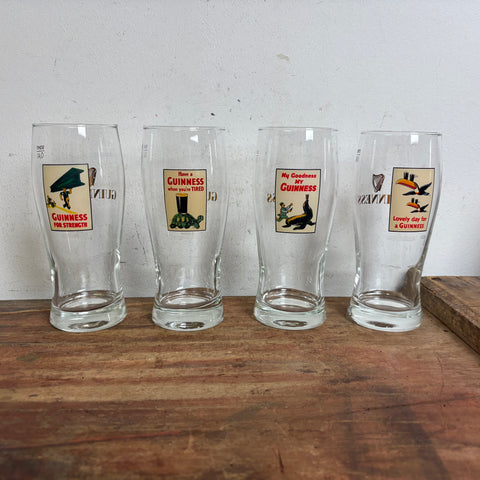 4 Sammelgläser Guinness Pint Glass
