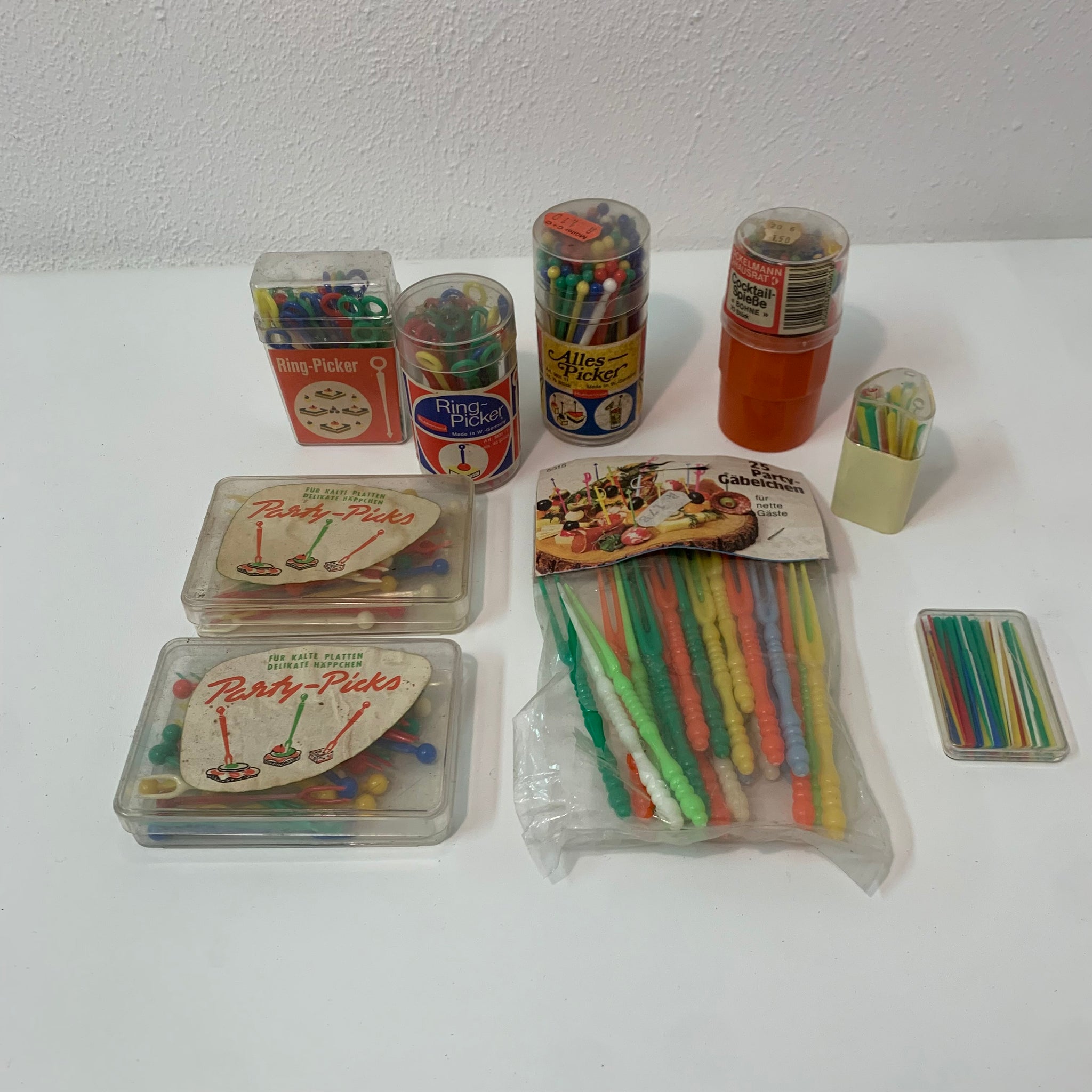 Vintage Konvolut Party Picks Ring Party Picker