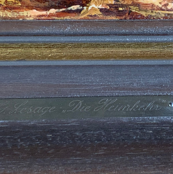 Ölgemälde Die Heimkehr von G. Lesage
