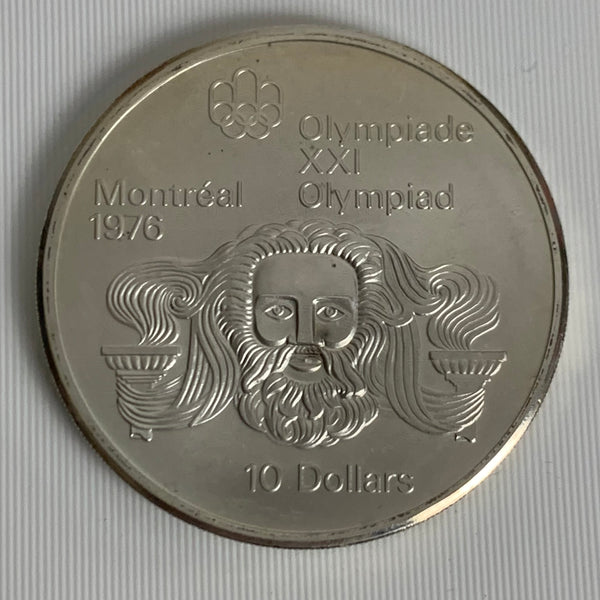 10 Silber Dollar Kanada Olympische Spiele Montreal 1976