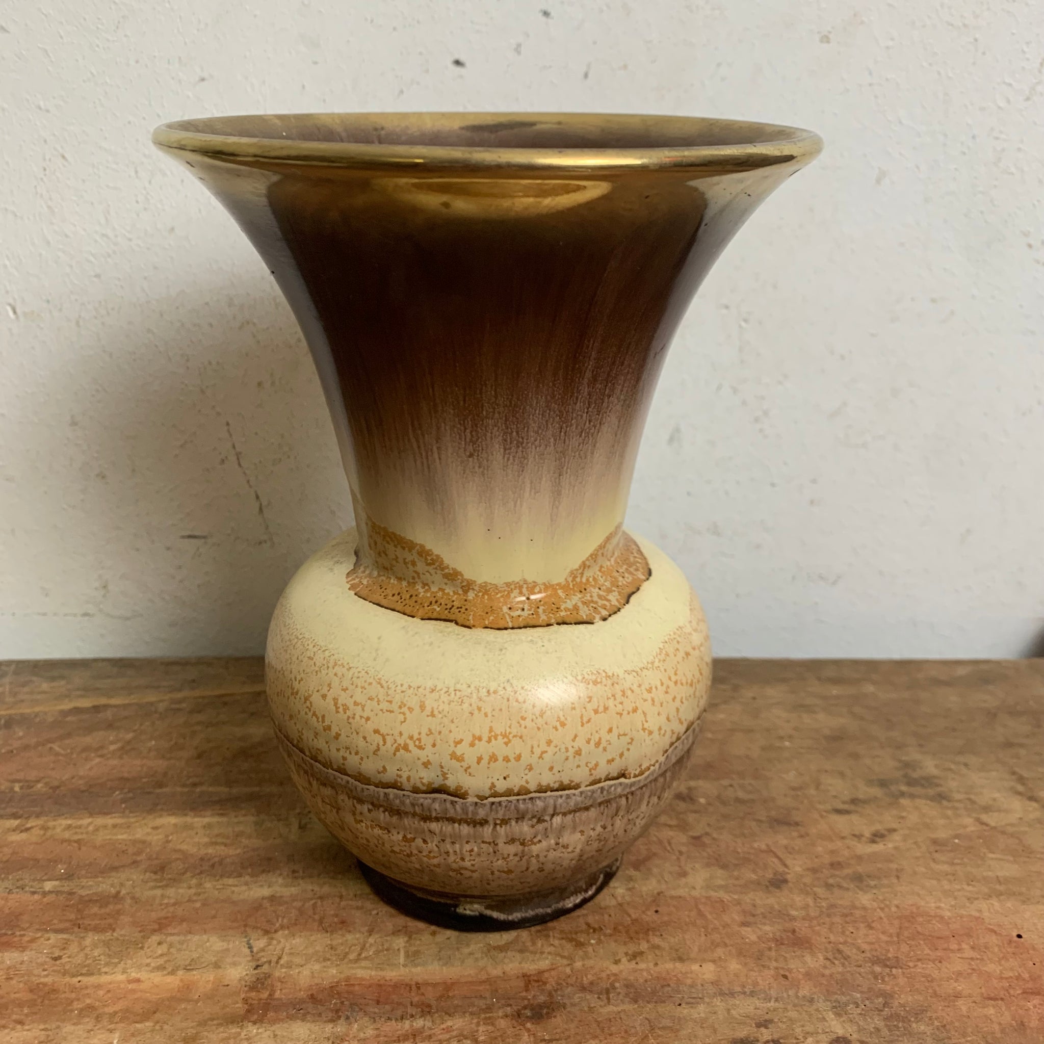 Vintage Keramik Vase von Überlacker 228-18
