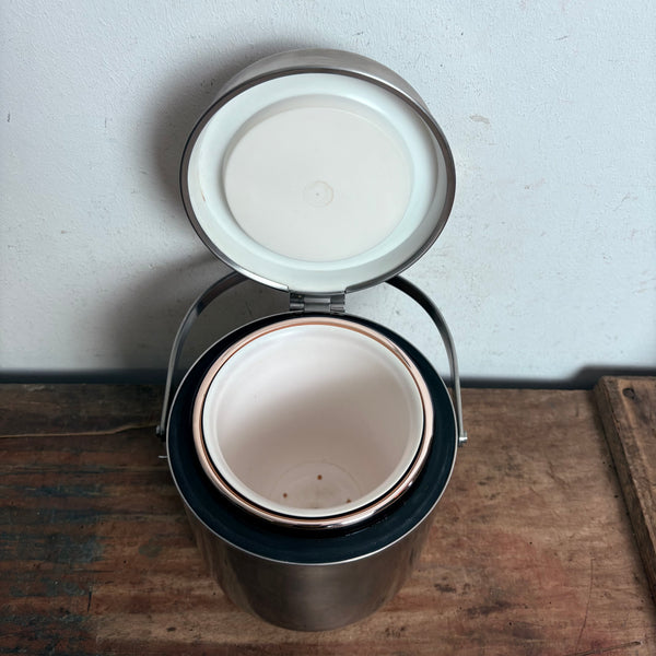 Vintage Design Eiskübel aus Edelstahl von Anselmo Vitale und Carlo Mazzeri für Alessi