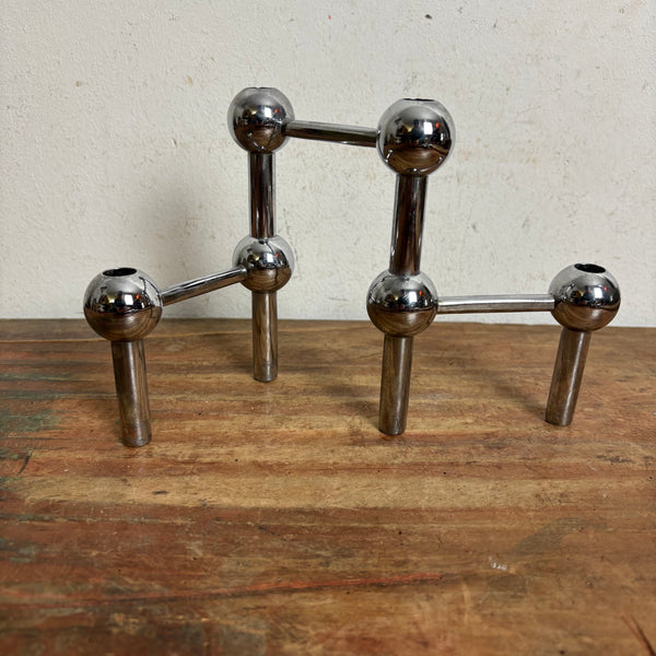 Vintage Trio Modulkerzenständer von BMF