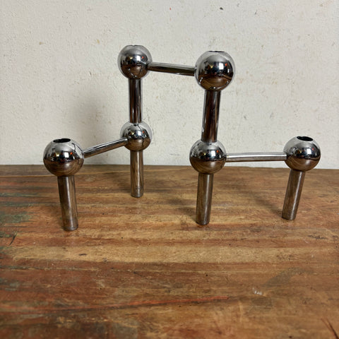 Vintage Trio Modulkerzenständer von BMF