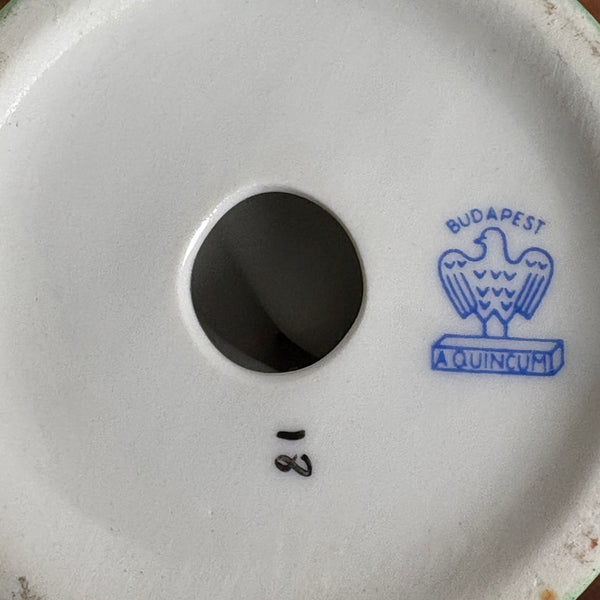 Vintage Porzellan Badende Akt Skulptur im Art Deco Stil von Aquincum