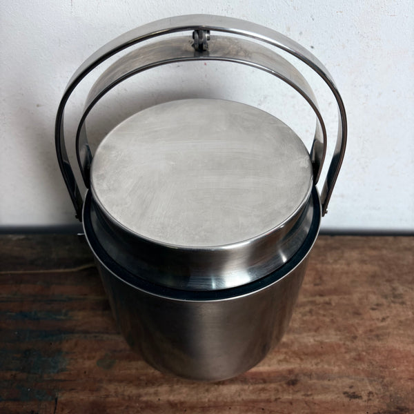 Vintage Design Eiskübel aus Edelstahl von Anselmo Vitale und Carlo Mazzeri für Alessi