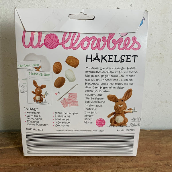 Wollowbies Häkelset Heribert Hase