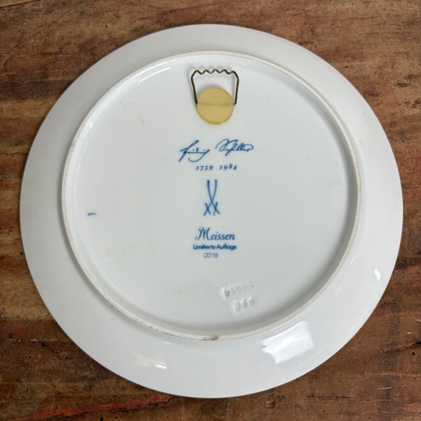 Vintage Jubiläums Wandteller Geburtshaus Friedrich Schillers von Meissen