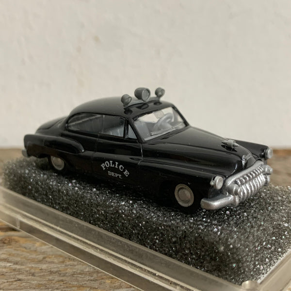 Vintage Modellauto Buick Super 1950 Police Dept. Polizei USA schwarz mit Dachleuchte von Revell