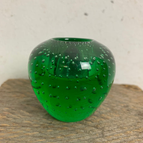 Vintage Bubble Glas Kerzenständer