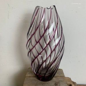 Art Deco Kristallglas Vase von Johann Oertl & Co. – Trödelfuchs Vintage Shop