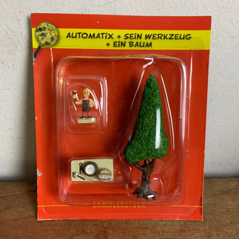 Asterix Das gallische Dorf Figur  Nr. 8 Automatix Werkzeug Baum von Hachette