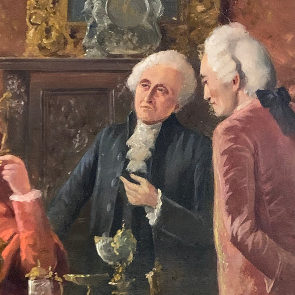 Ölgemälde Die Kunstliebhaber im Salon des Kardinals von August Hermann Knoop
