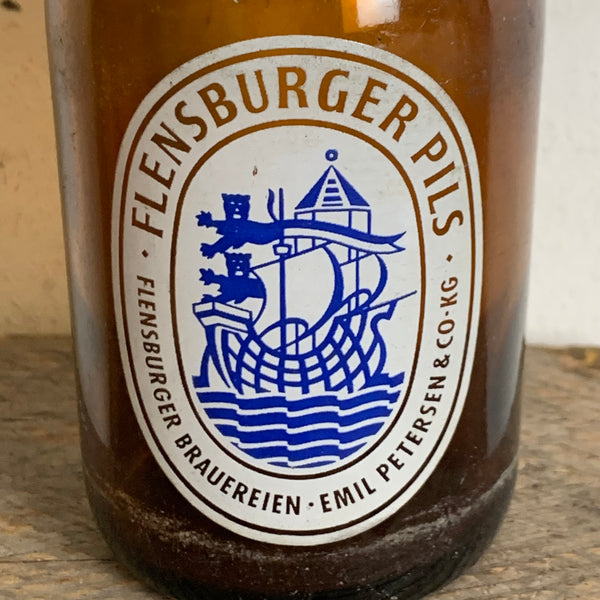 Vintage Bügelflasche Flensburger Pils Bierflasche