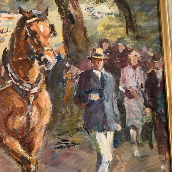 Ölgemälde Fahrtunier von Heinrich Faust