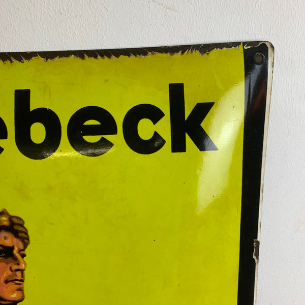 Vintage Emaille Schild Riebeck Siegfried Grudekoks