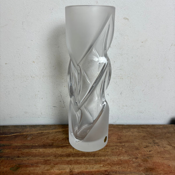 Vintage Design Kunst Glas Vase Malachit von Peill und Putzler