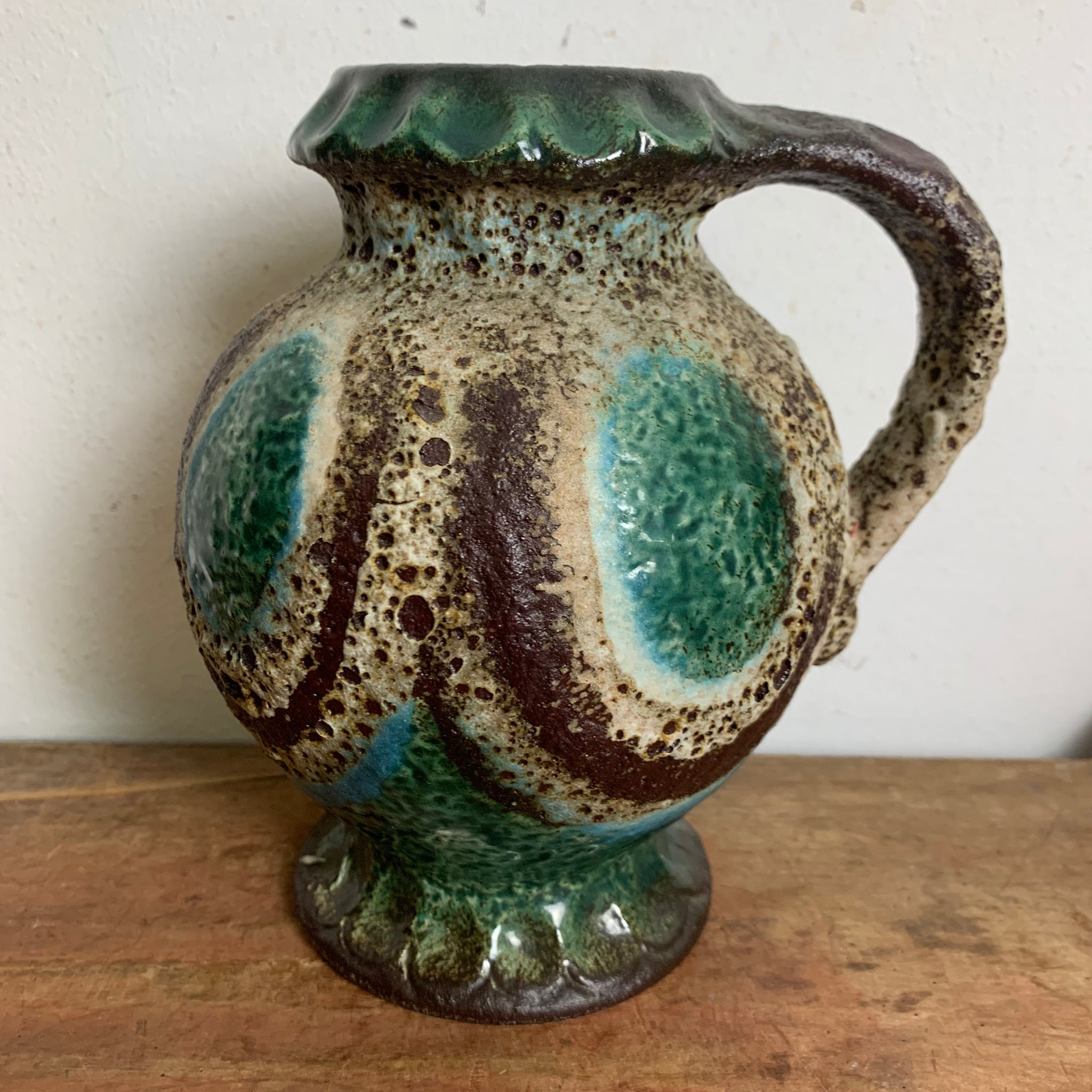 Vintage Fat Lava Keramik Vase von Dümler und Breiden 1000 / 17