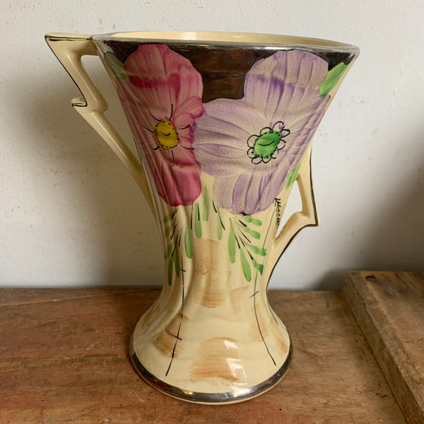 Englische Art Deco Keramik Vase Athena von Arthur Wood