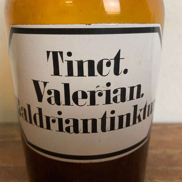 Historische Apothekerflasche Tinct. Valerian. Baldriantinktur