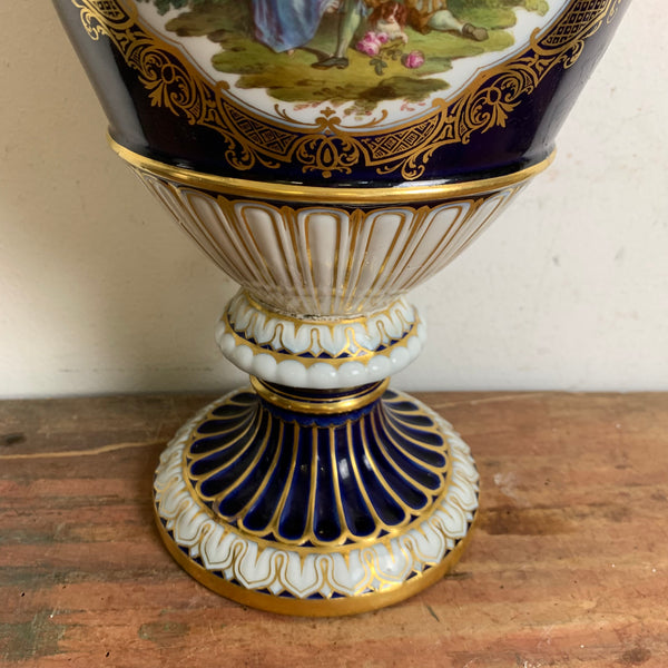 Schlangenhenkel Vase von Ernst August Leuteritz für Meissen
