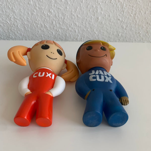 Vintage Maskottchen Jan Cux und Cuxi