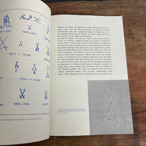 Buch AUS IHRER GESCHICHTE
UND IHREM SCHAFFEN VEB STAATLICHE PORZELLANMANUFAKTUR
MEISSEN