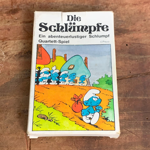 Vintage Quartett-Spiel Die Schlümpfe Ein abenteuerlustiger Schlumpf