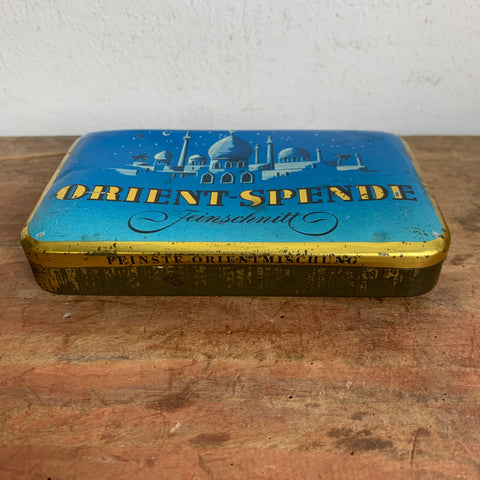 Vintage Blechdose Tabak Orient Spende Feinschnitt