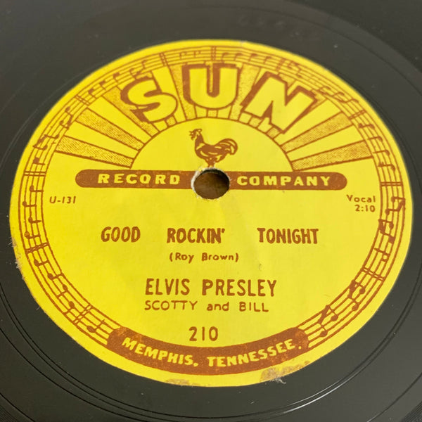 Schellackplatte Elvis Presley von Sun Records