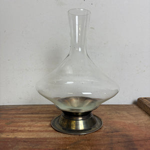 Vintage Wein Dekanter mit versilbertem Sockel