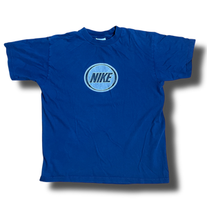 Vintage Nike T-Shirt mit white tag in Blau