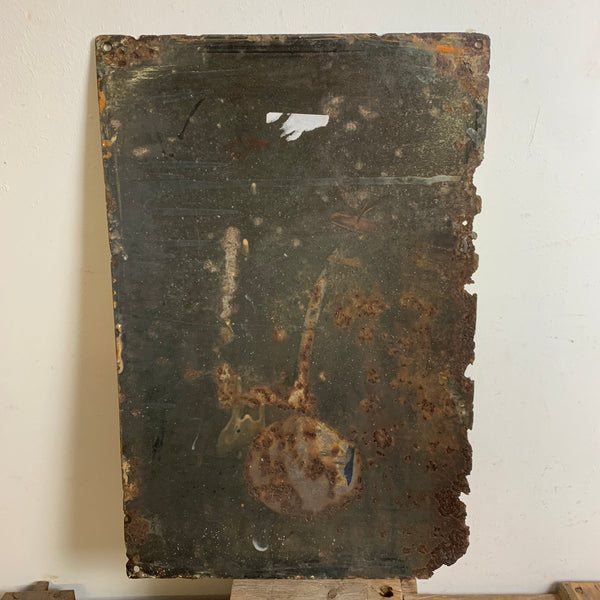Antikes Emaille Schild Michael Briketts